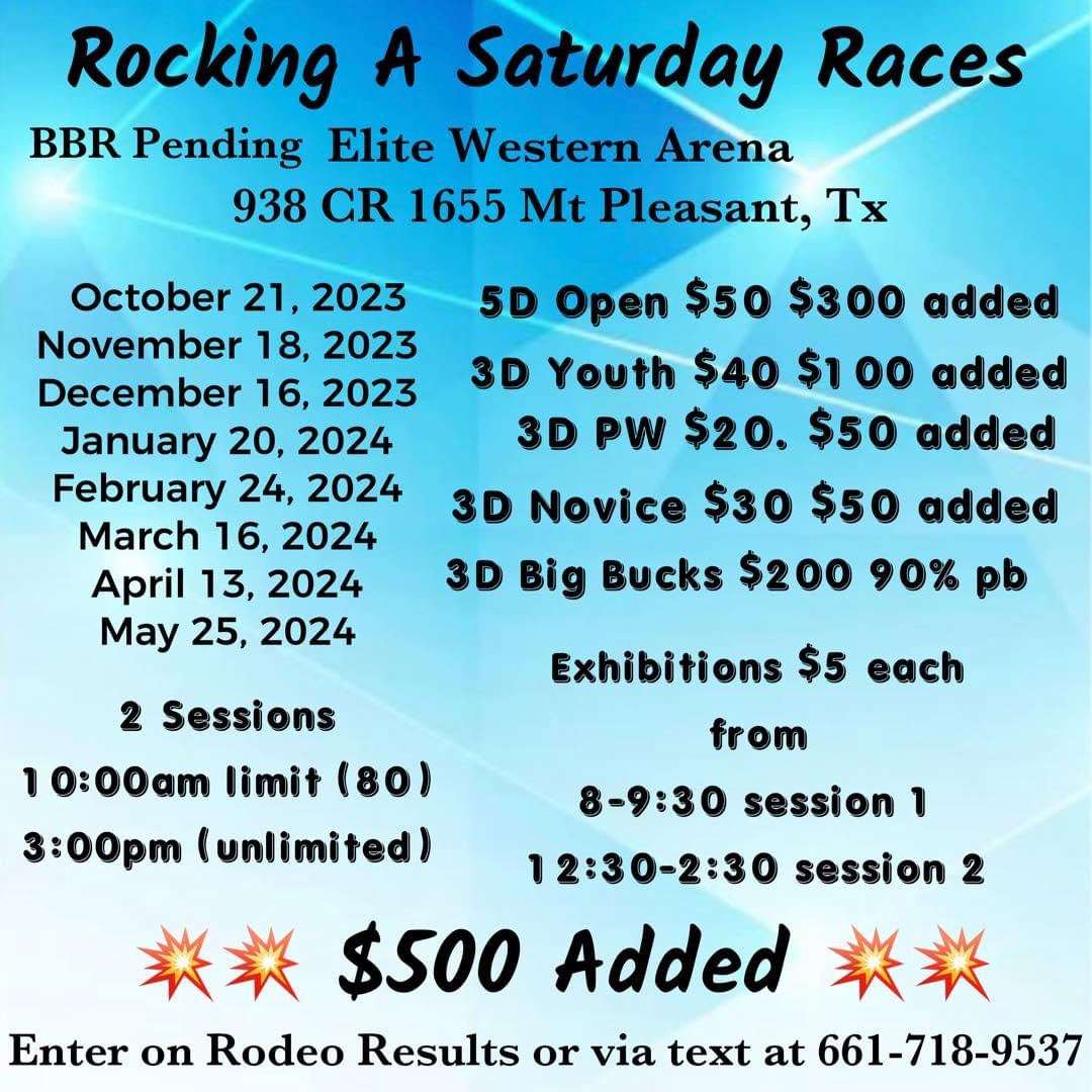Rocking A Saturday Races